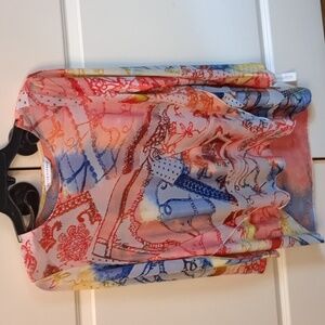 Peter Nygard Colorful Shirt Small Petite